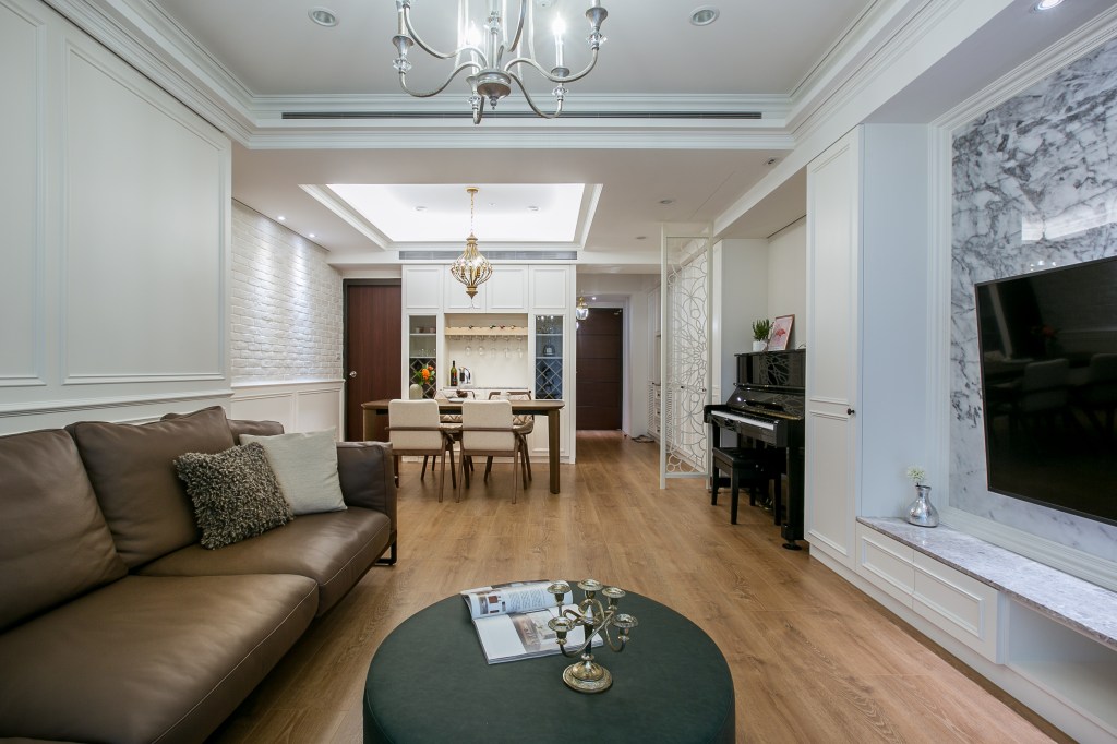 35坪當代優雅美式宅，揉合古典與現代